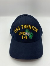 The Corps USS Trenton LPD 14 Logo Blue Baseball Cap Hat One Size