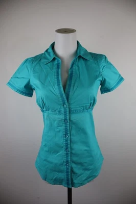 Pepe Jeans Camisa Mujer Casual Vintage Celeste Talla S Algodón - Imagen 1 de 4