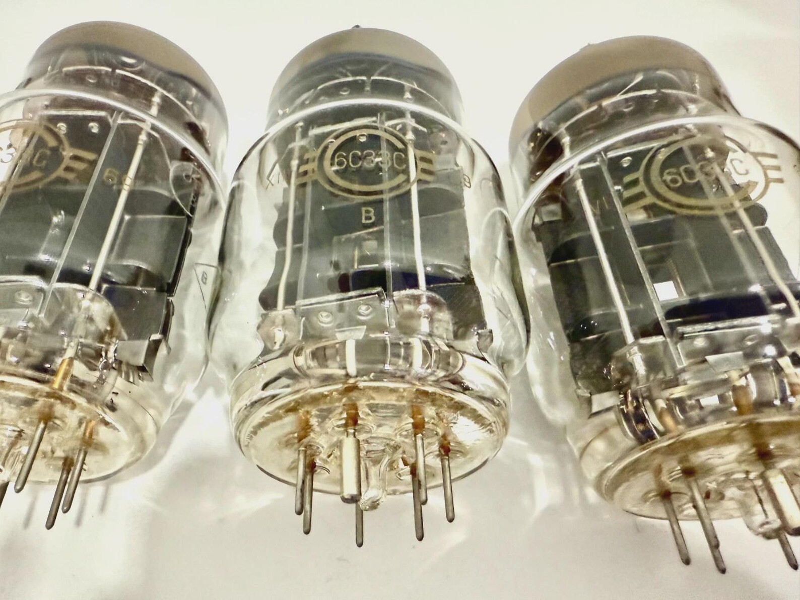 Lot Of 9 6S33S-V 6С33С-В 6S33S Svetlana Powerful glass triode New