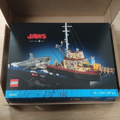 LEGO Ideas Der Weiße Hai (Jaws) 21350 Vollständiges Set 1497 Teile 18+
