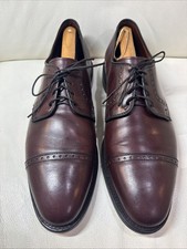 Allen Edmonds Clifton Men's Burgundy Leather Cap Toes Sz 11D Made In USA