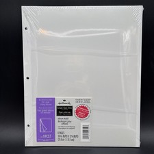 Hallmark Scrapbook Choose Your Own AR1023 White Refill 8 Self Adhesive Pages
