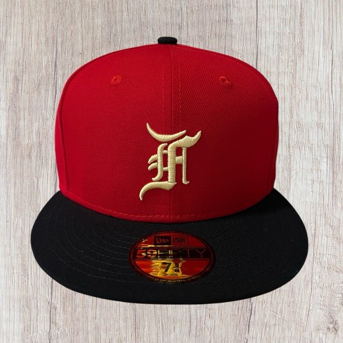 Fear of God Fitted Hat Red Dark Navy Pale Yellow Essentials Cap NEW FOG