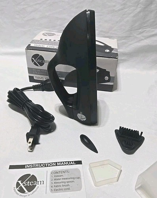 #ad #ad Xsteam Travel Edition Lifetime Warranty Iron Blk USED Rubber Is Sticky To Touch $35.00