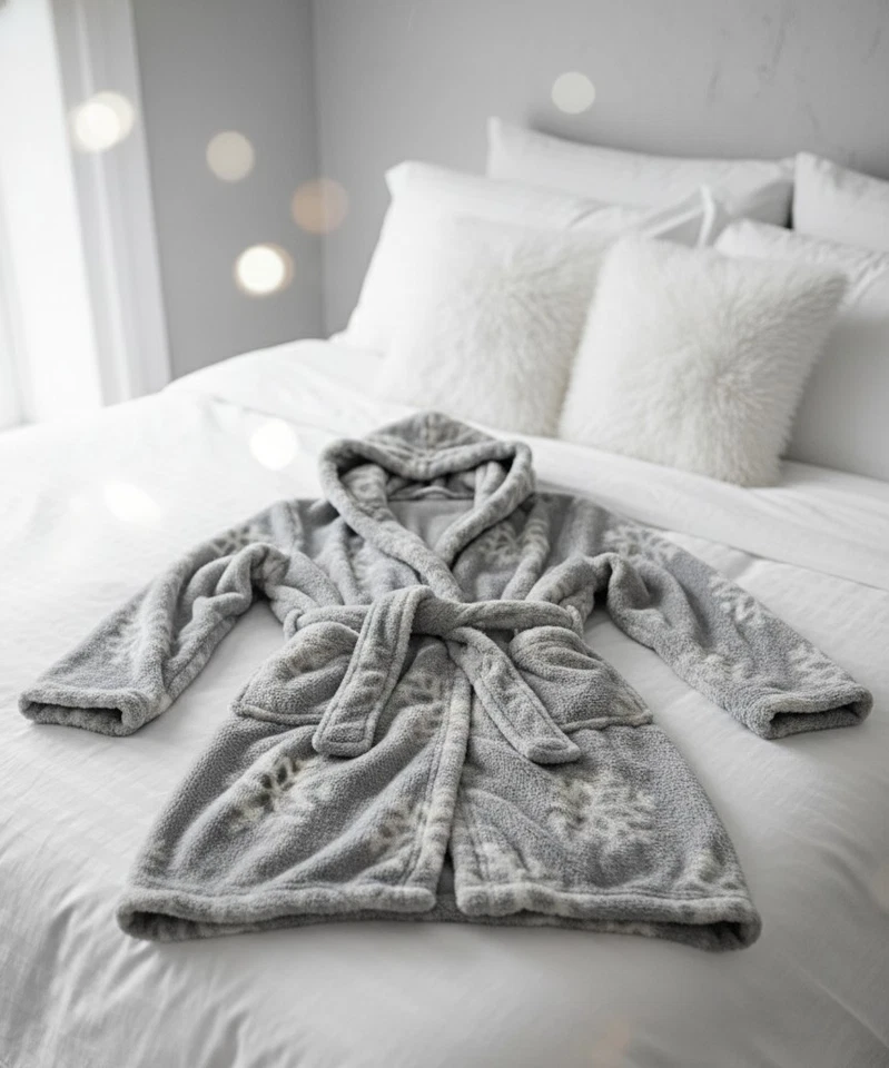 Acogedor conjunto de bata y diadema, para niños Foto 2 de 2