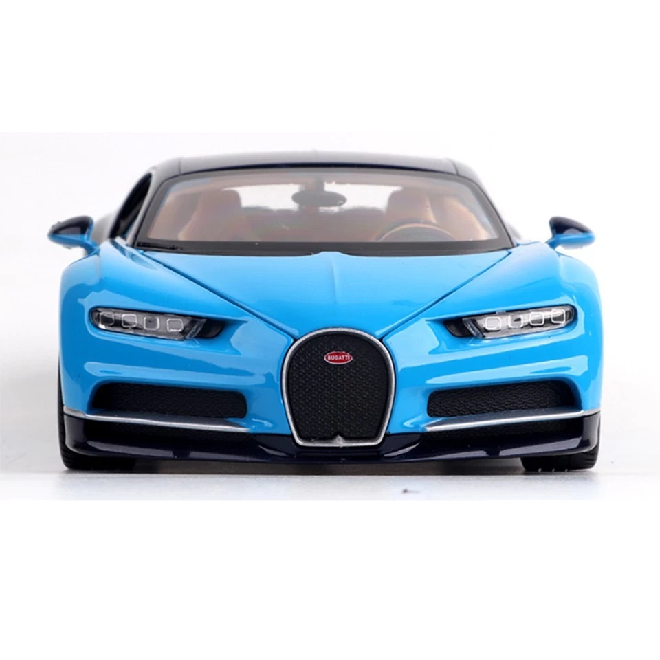 Bugatti Chiron 1:24 Diecast Model Car – Blue/Black | Collectible Toy Gift - Image 3 of 4