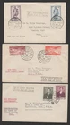 Ireland 1952/56 lot of 5 FDC