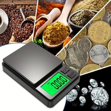 Digital Scale 1000g x 0.01g Mini Pocket Jewelry Gold Silver Coin Gram Herb Grain