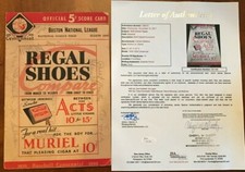 Rare 1939 Boston Braves NY Giants Carl Hubbell, Al Lopez + Signed Scorecard JSA