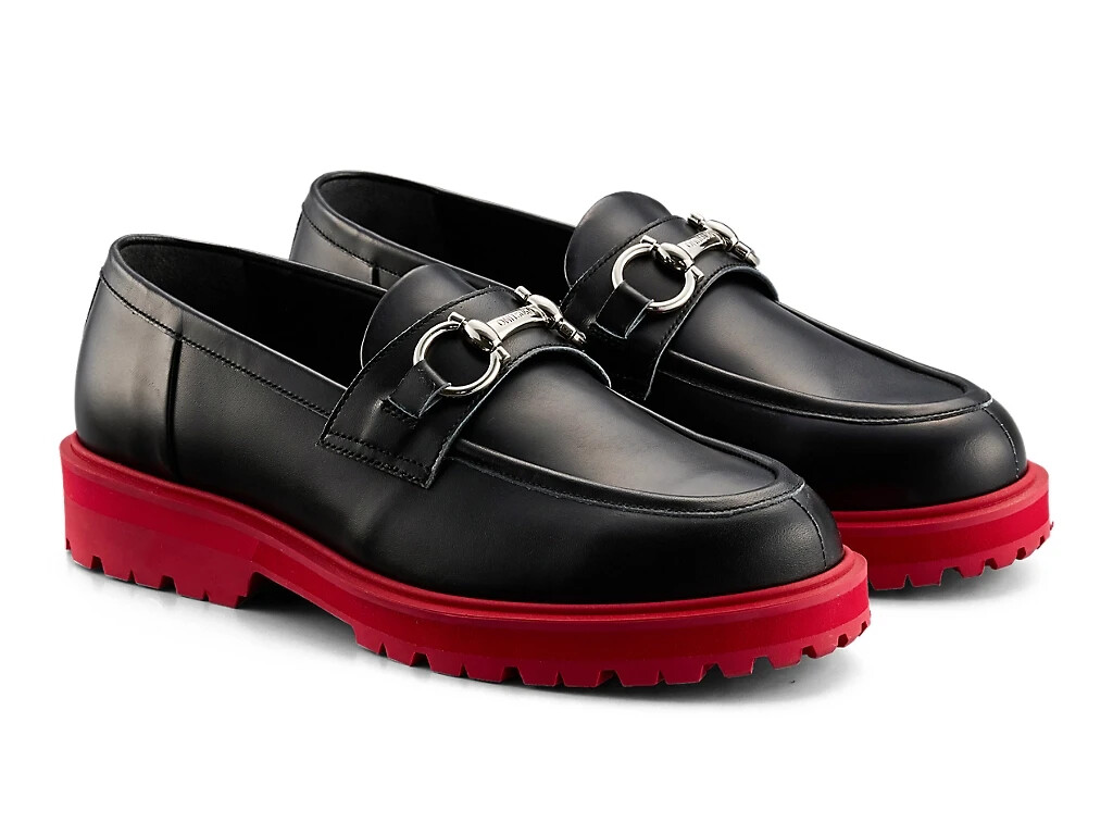 THE ONITSUKA Women's Shoes BIT LOAFER 1182A642 BLACK/CLASSIC