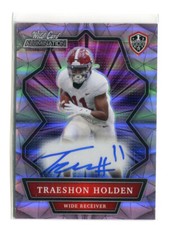 TRAESHON HOLDEN 2022 Wild Card Alumination BLUE AUTO #ANBC-A ROOKIE Alabama WR