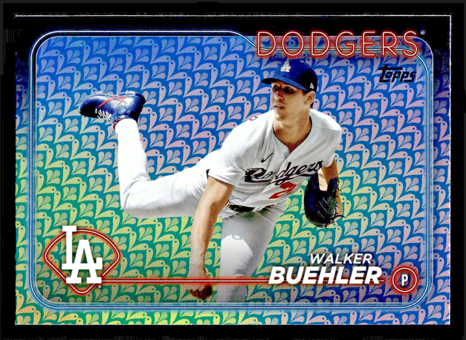 2024 Topps Walker Buehler Easter Holiday Foil #196 - Los Angeles Dodgers