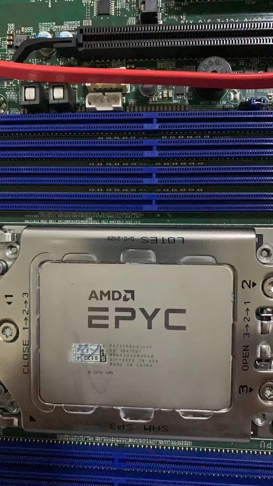 AMD epyc 7551P+Supermicro H11SSL-i combination set sp3 CPU processor 2.0ghz - Image 2 of 2