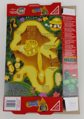 Hulk Lenticular Ritz Bits Cracker Sandwiches Box Empty Flat 2003