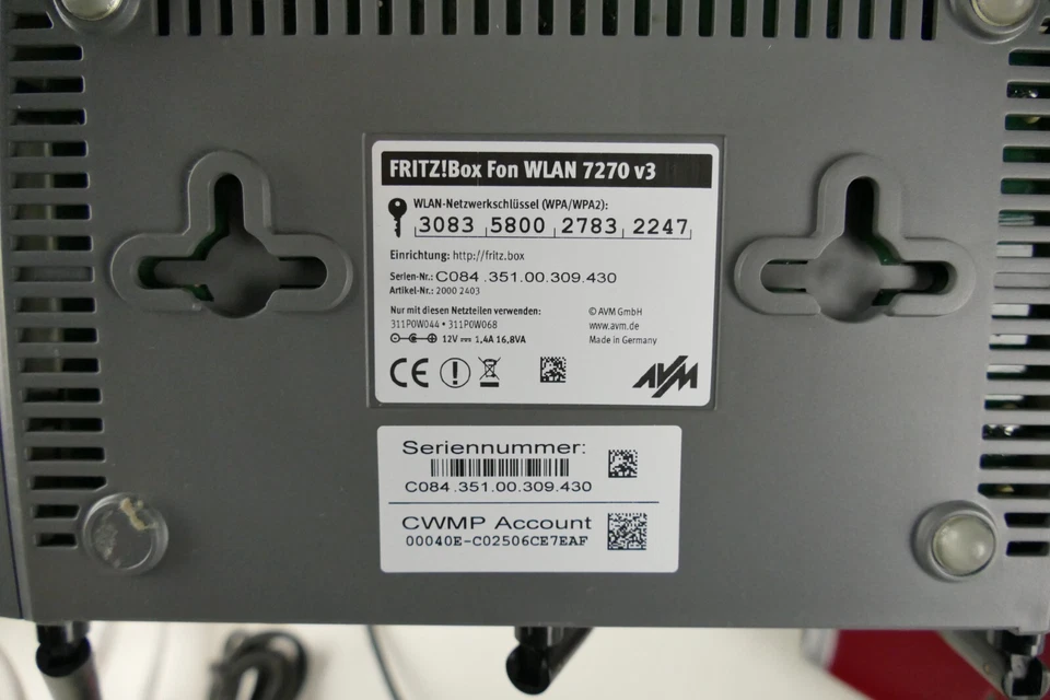 Router Telefon Kabel Anschluss Konvolut WLAN Fritz!Box X-2505 - Bild 4 von 4