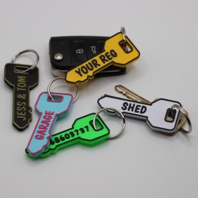 PERSONALISED Keyring Registration Reg Plate Keyring Keychain - Foto 9