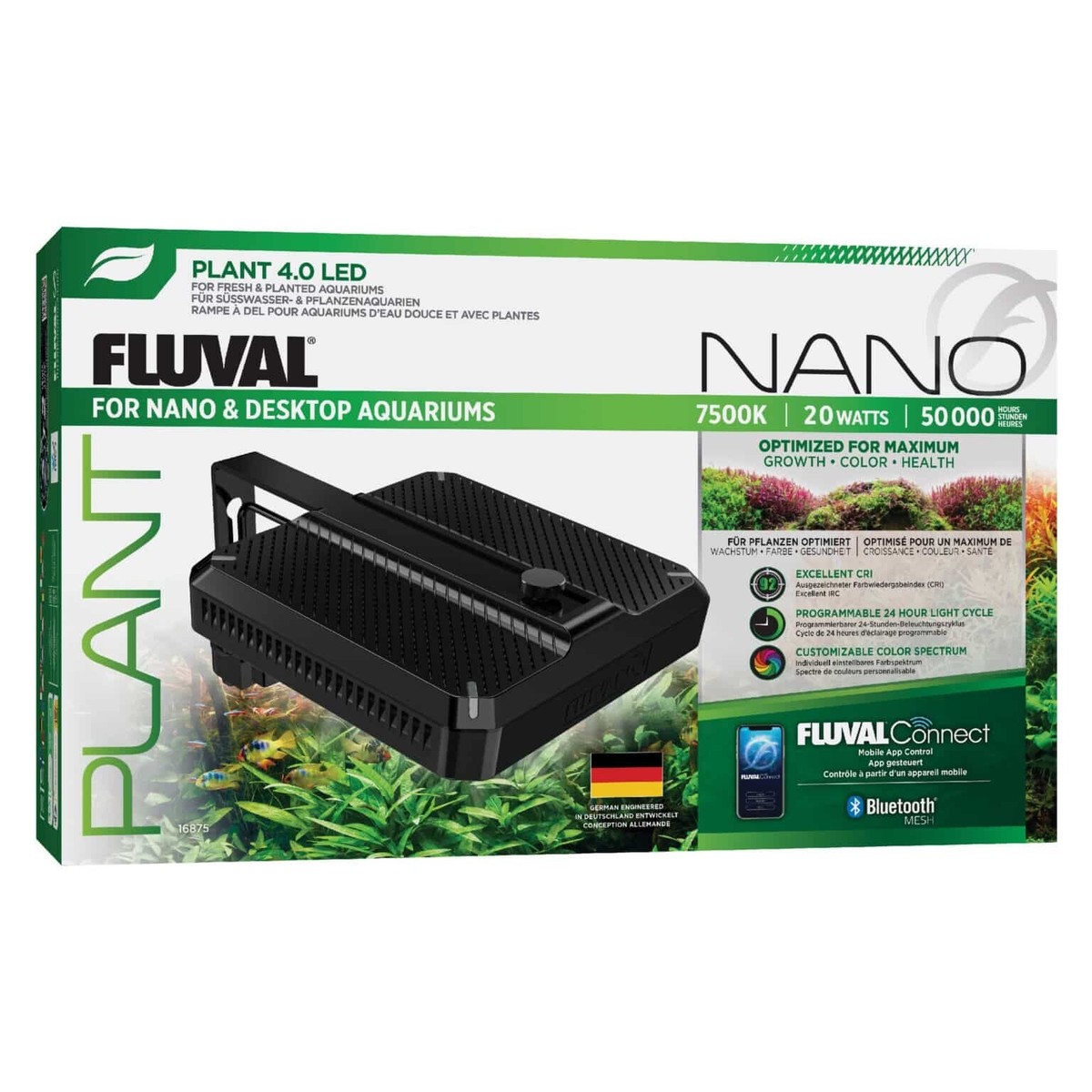 み*ど様 FLUVAL NANO PLANT LED 7500K 1000lm Amazon.com : Fluval Plant Nano LED Aquarium Lighting with