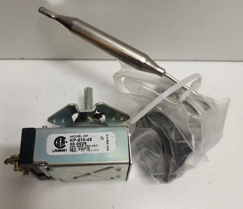 NEW OLD STOCK! NU-VU 25A 250V 250F 48" CAP THERMOSTAT KP-910-48 50-0026