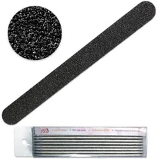 10pcs Pana Professional Round Black Nail Files Double Sided Grit 100/100