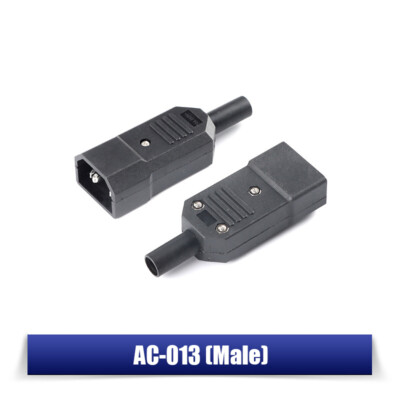 10A US AC250V 10A 3pin IEC C13 Presa di corrente Adattatore spina maschio e jack femmina Connettore cavo riutilizzabile 44 10A US AC250V 10A 3pin IEC C13 Presa di corrente Adattatore spina maschio e jack femmina Connettore cavo riutilizzabile 44