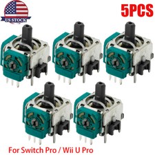5PCS Analog 3D Thumb Stick Joystick For Nintendo Switch Pro Wii U Pro Controller