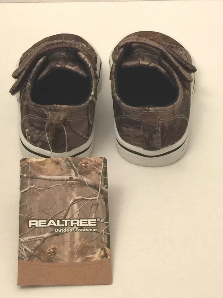 Realtree Zapatos de Lona Camuflados Infante Niño Pequeño Ciervo Cazador Tenis Niño Niña Talla 3 Nuevos con Etiquetas Foto 4 de 4