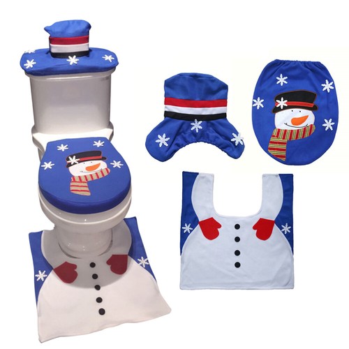 Drei Stücke Weihnachten Themed Bad Mat Set rutschfeste Badewanne Badewanne - Bild 3 von 11