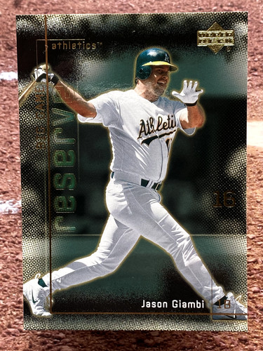2001 Upper Deck Reserve Jason Giambi #BG7 card