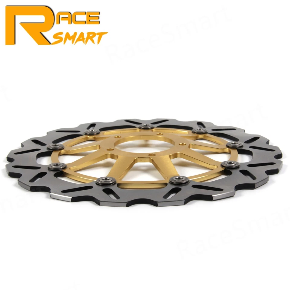 Rotores de disco de freno delanteros flotantes para Ducati Monster 1100 S 2009 2010 / ABS 2010 Foto 4 de 4