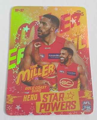 2022 TEAMCOACH STAR POWERS Team Colours Touk Miller Gold Coast Card UNUSED CODE