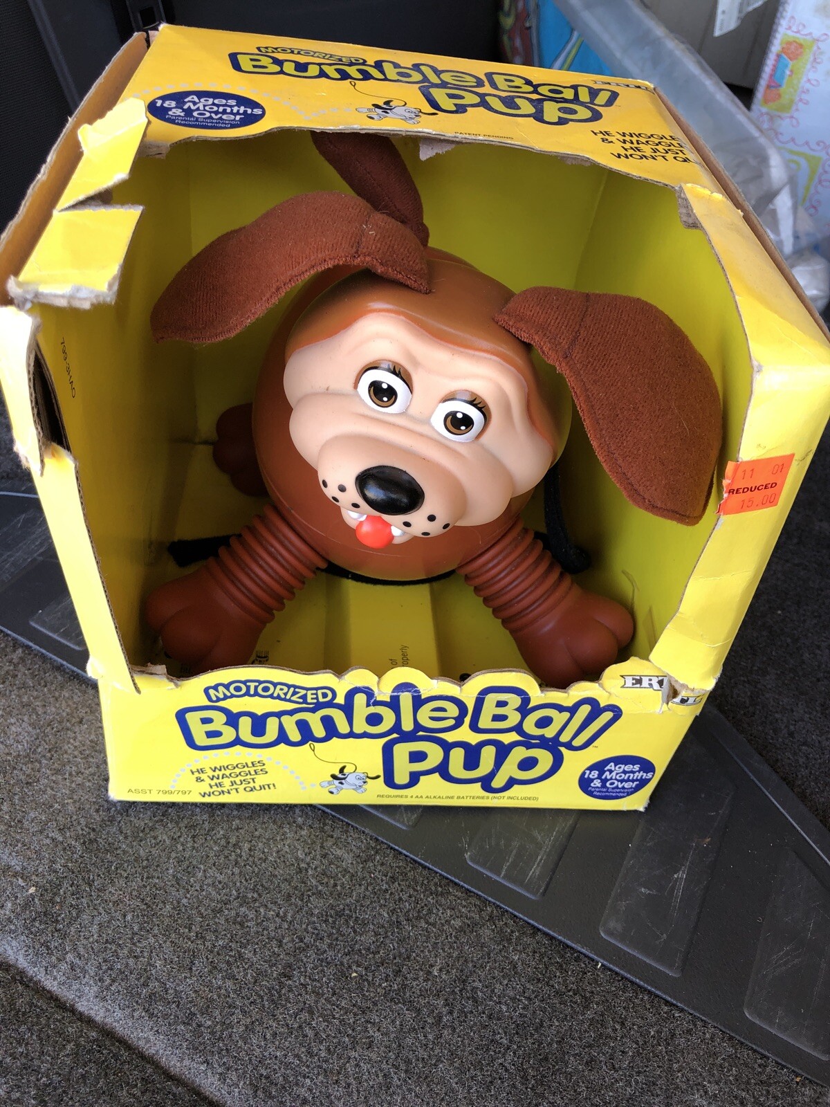 bumble ball motorized dog toy