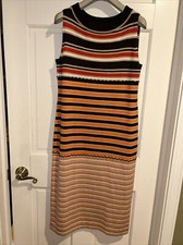 Uniqlo + Marni collaboration merino blend striped knit dress, Size M, NEW-TAGS!