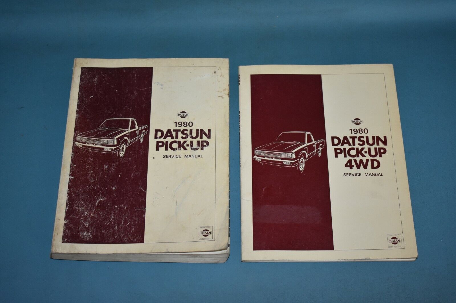 Image 1 - 1980 Datsun Pickup Service Shop Repair Manual W/ 4 Four Wheel Drive Model 720