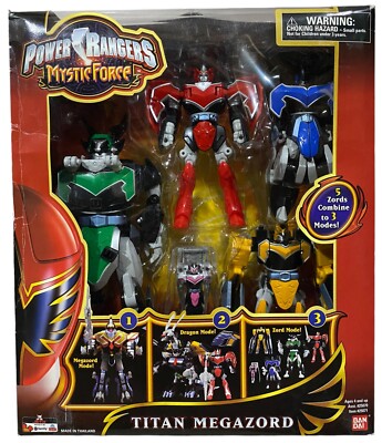 Power Rangers Mystic Force Deluxe Titan Megazord Brand New w Box Creases 2006