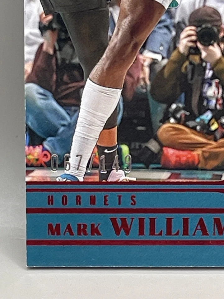 2022-23 Panini Chronicles Plates and Red /149 Mark Williams #314 Rookie RC - Image 4 of 4