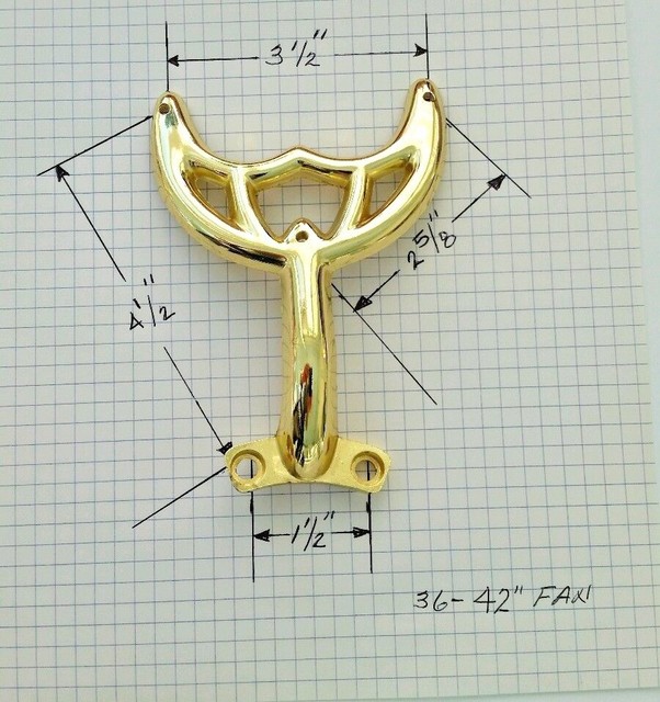 42 Polished Brass Ceiling Fan Blade Arm Replacement Bracket Hunter