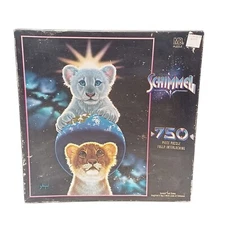 Vtg Schimmel Jigsaw Puzzle Lion Sarmoti & Shaka Siegfried & Roy White NEW SEAL