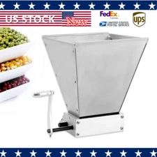 4L Manual Roller Grain Mill Adjustable Low Speed Drill Crusher Machine