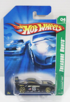 ホットウィール シボレー コルベット C6R スーパートレジャーハント 黒 2007 Hot Wheels Super Treasure Hunt Black Corvette C6R 4/12