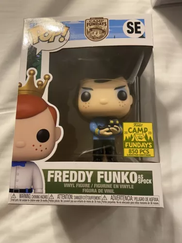 SDCC STICKER 2023 CAMP FUNDAYS FREDDY AS SPOCK  STAR TREK 850 PCS