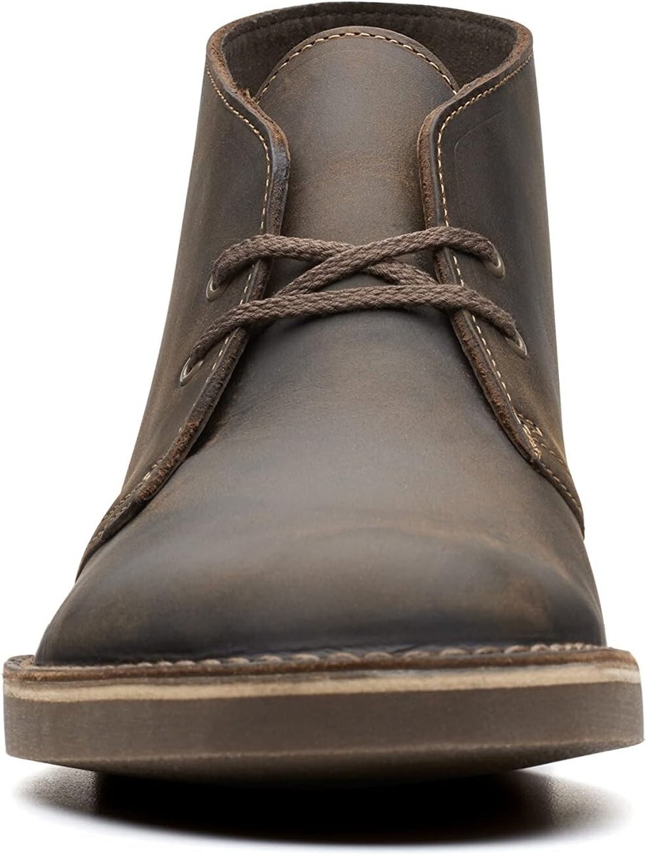 Clarks Bushacre 2 Mens Dark Brown Leather Desert Chukka  display picture 1
