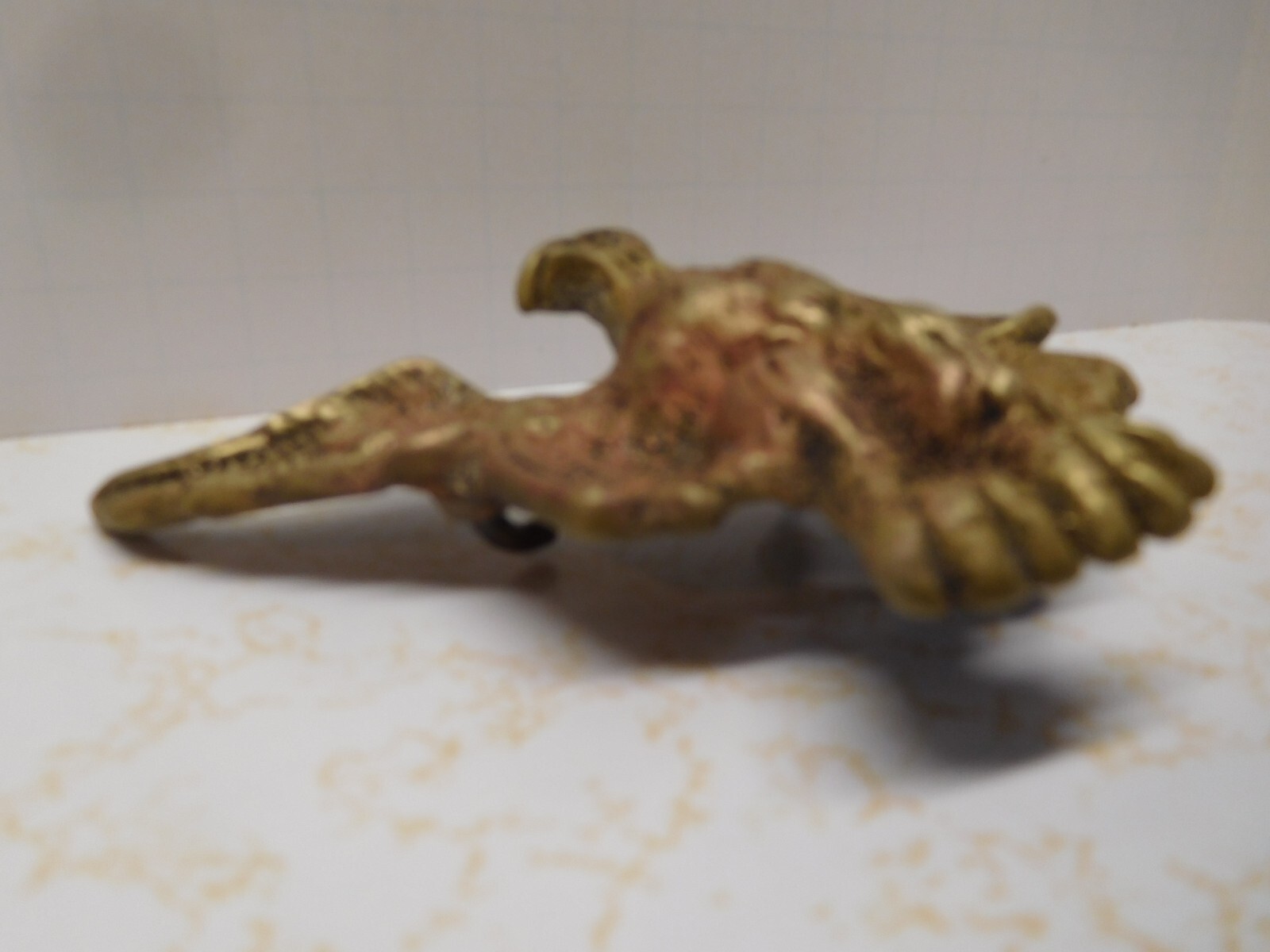 ~ Antique & Unique Patriotic Solid Brass Eagle Be… - image 4