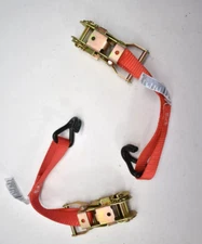 Lot of 2 US Cargo Control Ratchet Straps No Cables/Hooks Ratchets Only 1" W