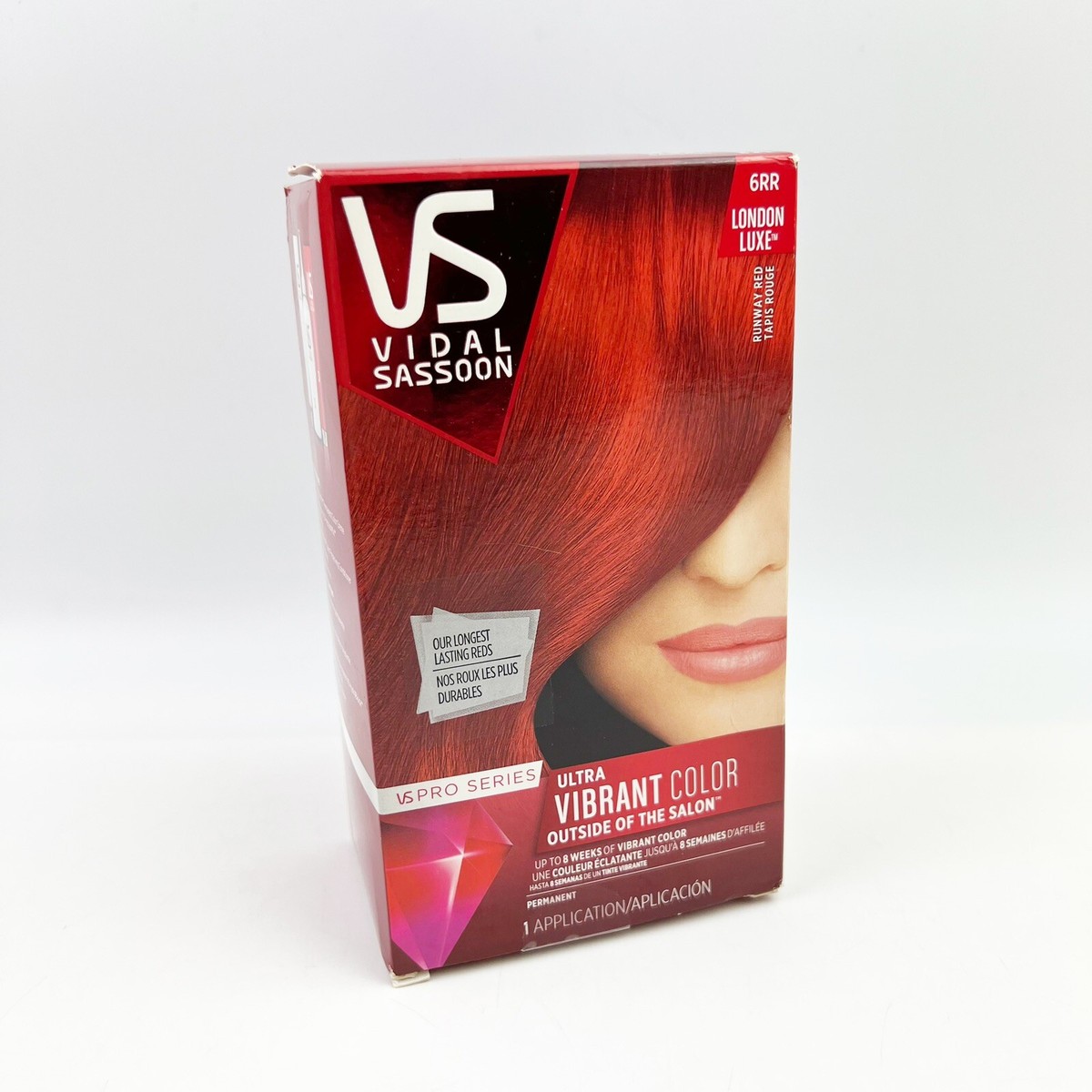NEW 1 Kit Vidal Sassoon Pro Series Hair Dye 6RR Runway Red | eBay