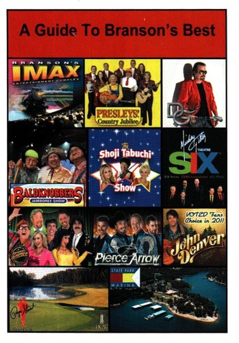 Tarjeta de juego publicitaria vintage Branson Missouri - Imagen 2 de 2