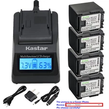 Kastar Battery LCD Fast Charger for Canon BP-819 CG-800 & Canon VIXIA HG30