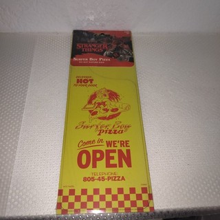 Netflix Stranger Things 4 Surfer Boy Pizza Do Not Disturb Sign Door Hanger NEW