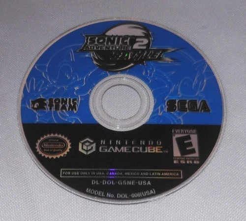 Sonic Adventure 2 Battle Nintendo GameCube Disc Only Tested Working Scratched