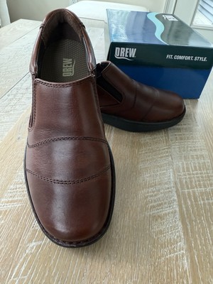 Drew Fairfield Men s Brandy Leather Slip-on Loafer Size 8 4E