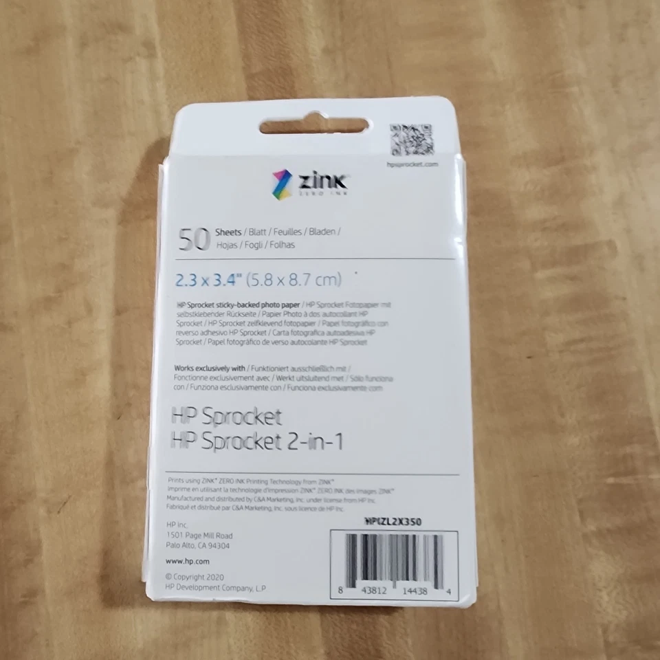 HP SPROCKET 2.3 x 3.4" Photo Paper (50 Sheets) - Image 2 of 3